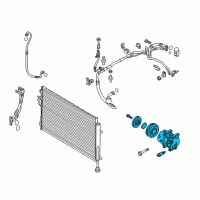 OEM 2019 Kia Sedona Reman Compressor Diagram - 97701A9000RU