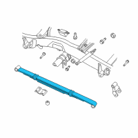 OEM 2007 Dodge Dakota Rear Leaf Spring Diagram - 52855121AG