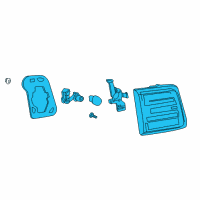 OEM GMC Acadia Back Up Lamp Diagram - 23267344