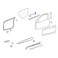 OEM 2012 Toyota Yaris Frame Molding Diagram - 75754-52010