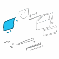 OEM 2017 Toyota Yaris Door Weatherstrip Diagram - 67862-0D121