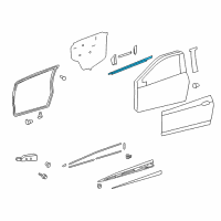 OEM Toyota Yaris Belt Molding Diagram - 68160-0D280
