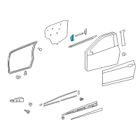 OEM Toyota Yaris Frame Molding Diagram - 75752-0D040