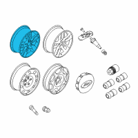 OEM 2014 Ford Edge Wheel, Alloy Diagram - DA8Z-1007-F