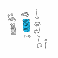 OEM 2017 BMW 530i FRONT COIL SPRING Diagram - 31-33-6-879-722