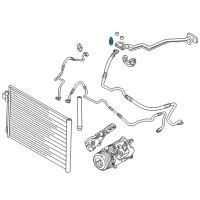 OEM BMW 325Ci Valve Insert, Pressure Line Diagram - 64-50-9-177-577