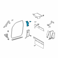 OEM 2007 Toyota Tundra Upper Pillar Trim Diagram - 62510-0C050-B1