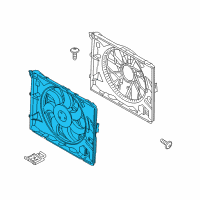 OEM 2011 BMW 1 Series M FAN HOUSING WITH FAN Diagram - 17-42-5-A3F-109