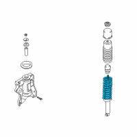 OEM Hyundai XG300 Spring-Rear Diagram - 55350-39600--DS