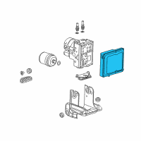 OEM 2016 Chevrolet Spark EV Electronic Brake Control Module Assembly Diagram - 84070137