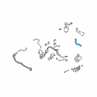 OEM 2009 Infiniti M45 Power Steering Suction Hose Assembly Diagram - 49717-EH00A