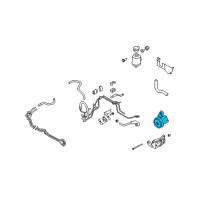 OEM 2007 Infiniti M45 Power Steering Pump Assembly Diagram - 49110-EH00A