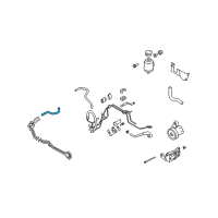 OEM 2007 Infiniti M45 Power Steering Return Hose Diagram - 49725-EH00A