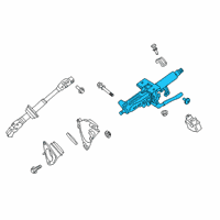 OEM Toyota RAV4 Column Assembly Diagram - 45250-07180