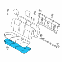 OEM 2017 Toyota Yaris Seat Cushion Pad Diagram - 71503-0D190