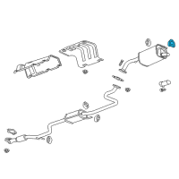 OEM 2016 Chevrolet Spark Rear Muffler Insulator Diagram - 94550352