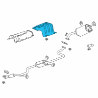 OEM 2022 Chevrolet Spark Heat Shield Diagram - 95918915