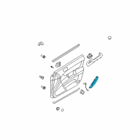 OEM Hyundai Sonata Lens-Door Courtesy Lamp, LH Diagram - 92631-3K500