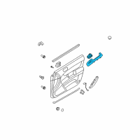 OEM Hyundai Power Window Main Switch Assembly Diagram - 93570-3K600