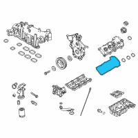 OEM Ford Police Interceptor Sedan Valve Cover Gasket Diagram - FG1Z-6584-A