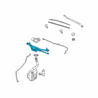 OEM Chevrolet Cobalt Wiper Linkage Diagram - 25830165