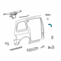 OEM 2007 Mercury Monterey Upper Hinge Diagram - XF2Z-1626800-AA