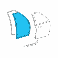 OEM 2003 Ford Expedition Weather Strip Diagram - 2L1Z7820530AA