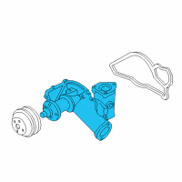 OEM 1999 Ford F-250 Super Duty Water Pump Assembly Diagram - F81Z-8501-A