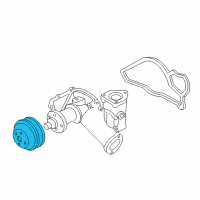 OEM Ford E-350 Club Wagon Pulley Diagram - 2C3Z-8509-AA