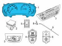 OEM BMW X3 Instrument Cluster Diagram - 62105A0BC39