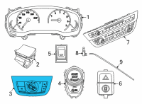 OEM 2019 BMW X4 Control Element Light Diagram - 61-31-9-472-964