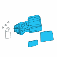 OEM Ford F-350 Super Duty Mirror Diagram - 8C3Z-17682-AC
