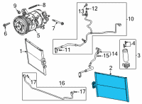 OEM 2020 Chevrolet Corvette Condenser Diagram - 85106897