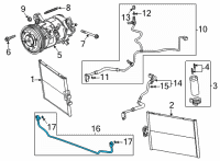 OEM 2022 Chevrolet Corvette Connector Tube Diagram - 84680829