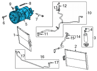 OEM 2020 Chevrolet Corvette Compressor Diagram - 84650874