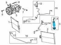 OEM 2021 Chevrolet Corvette Drier Diagram - 84789220