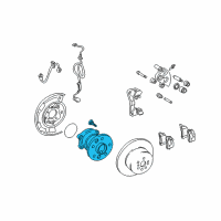 OEM Toyota Avalon Hub & Bearing Diagram - 42410-33040