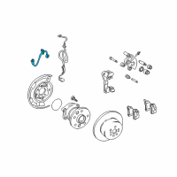 OEM 1998 Toyota Avalon Brake Hose Diagram - 90080-94018