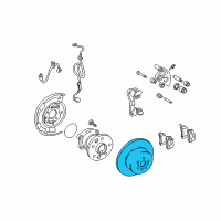 OEM 2000 Toyota Solara Rotor Diagram - 42431-33060
