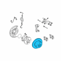 OEM 2000 Toyota Camry Rotor Diagram - 42431-33060