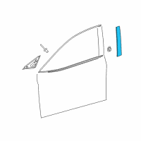 OEM 2020 Toyota Camry Applique Diagram - 75755-06160
