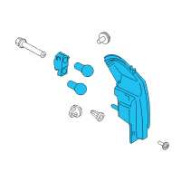OEM Ford EcoSport Tail Lamp Assembly Diagram - GN1Z-13405-P