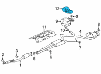 OEM Acura TLX Plate, Passenger Side Diagram - 74654-TGV-A00