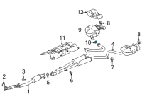 OEM Acura RLX Gasket, Muffler Diagram - 18303-SP0-003