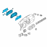 OEM Mercury Mariner Cluster Assembly Diagram - 5E6Z-10849-BA