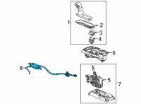 OEM Chevrolet Trailblazer Shift Control Cable Diagram - 60003492