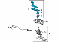 OEM 2022 Buick Encore GX Shift Knob Diagram - 60002877