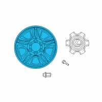 OEM 2003 Lexus GX470 Wheel, Disc Diagram - 42611-60A20