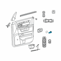 OEM 2022 Ram 3500 Handle-Door Interior Diagram - 68445081AA