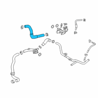 OEM 2021 Lexus RX350L Hose, Radiator, NO.1 Diagram - 16571-0P350